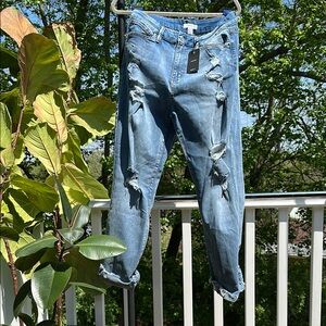 NWT Distressed Blue Jeans